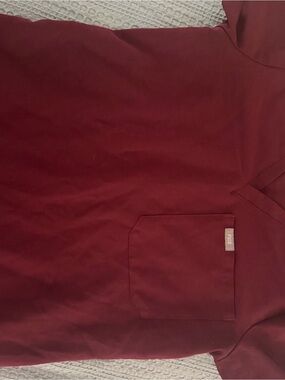Figs Women's burgundy scrub top